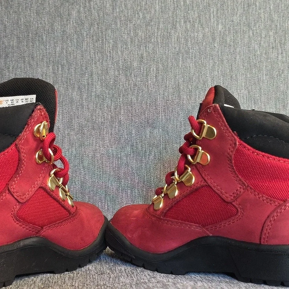 Timberland Toddlers Size‎ 9 Retro Red Lace Up